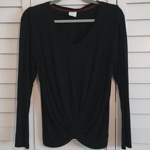 Soma Twist Front Long Sleeve Top